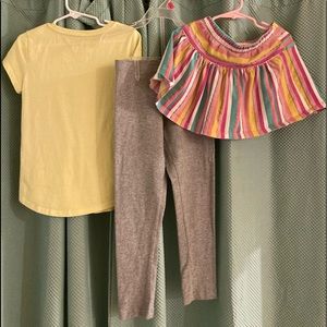 Girls pant and skirt matching set
